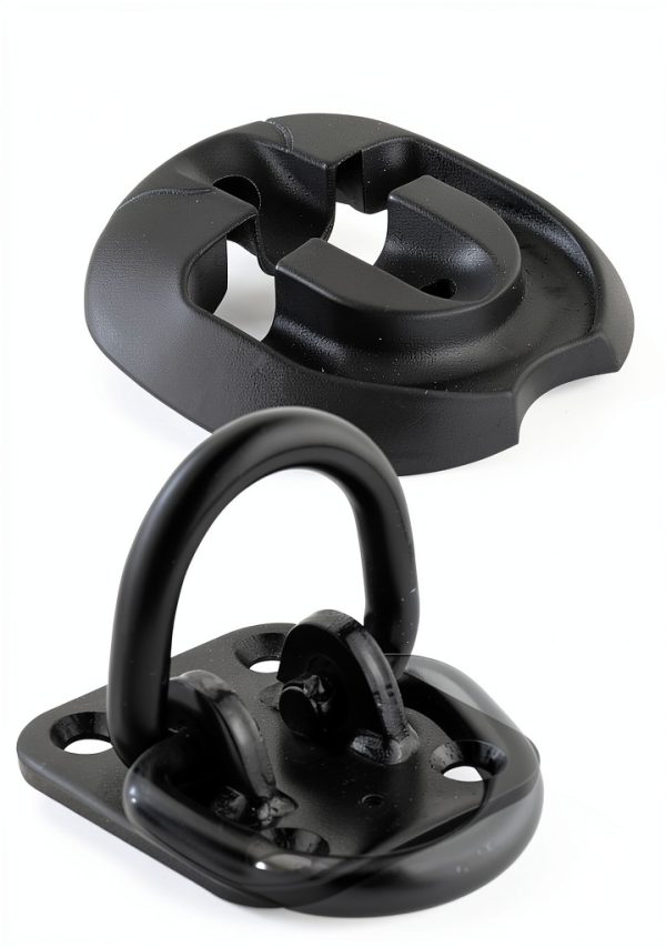 EYPINS Heavy Duty Security Ground Anchor Wall Mount Black No-Drill-1