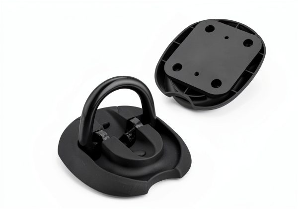 EYPINS Heavy Duty Security Ground Anchor Wall Mount Black No-Drill-2