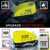 KRASER Motorcycle Disc Lock with Alarm D‑Shape 6mm Yellow/Black-3