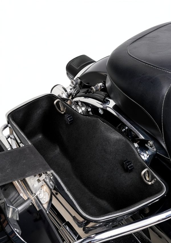 Amazicha Anti-Theft Saddlebag Lock Black for Harley-Davidson Touring-1