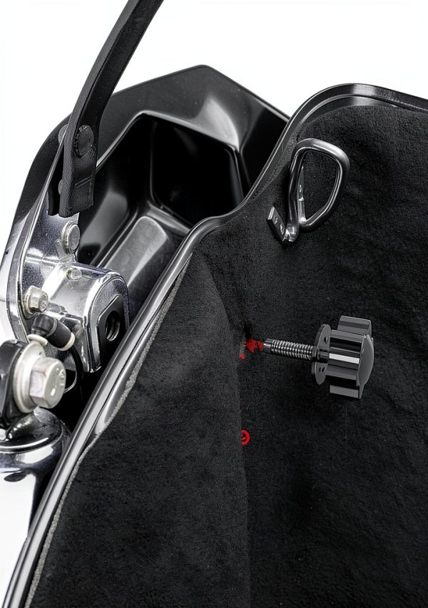 Amazicha Anti-Theft Saddlebag Lock Black for Harley-Davidson Touring-5