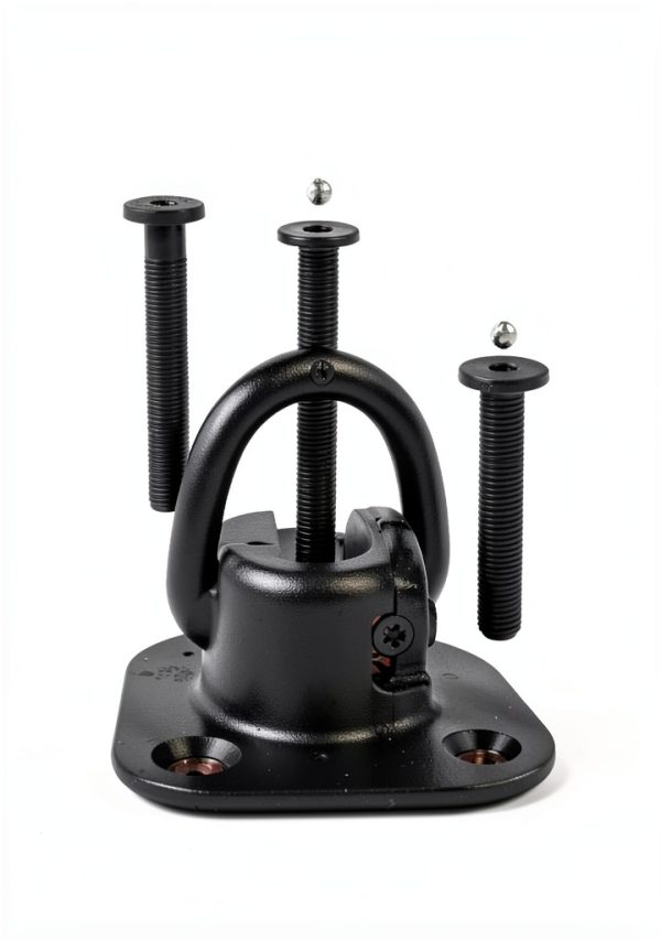 EYPINS Heavy Duty Security Ground Anchor Wall Mount Black No-Drill-6