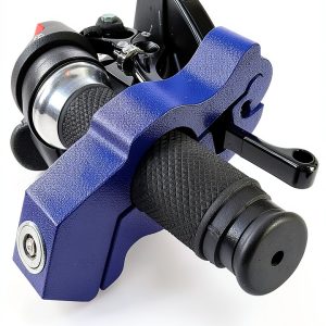 Vofstand Motorcycle Helmet Lock Anti-Theft Handlebar Key Lock Blue-0