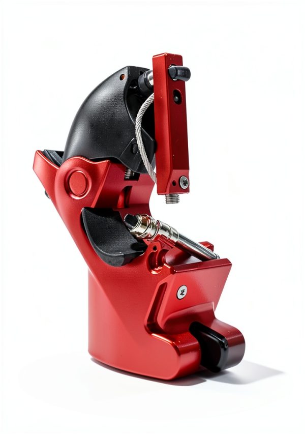 Motorcycle Lock Oasser Handlebar and Helmet Combo CM-9 Red-5
