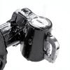 Motorcycle Helmet Lock Qziulr Anti-Theft Key Lock Aluminum Black-5