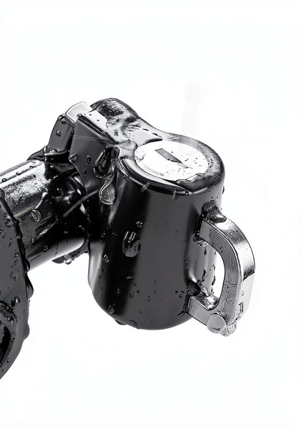 Motorcycle Helmet Lock Qziulr Anti-Theft Key Lock Aluminum Black-5
