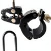 Ulock Holder for Bicycle U-Locks by THE GATOR - Aluminum Clamp, Black-7
