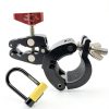 Ulock Holder for Bicycle U-Locks by THE GATOR - Aluminum Clamp, Black-5