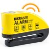 KRASER Motorcycle Disc Lock with Alarm D‑Shape 6mm Yellow/Black-7