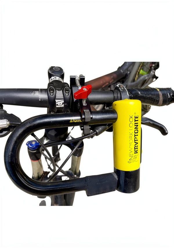 Ulock Holder for Bicycle U-Locks by THE GATOR - Aluminum Clamp, Black-2