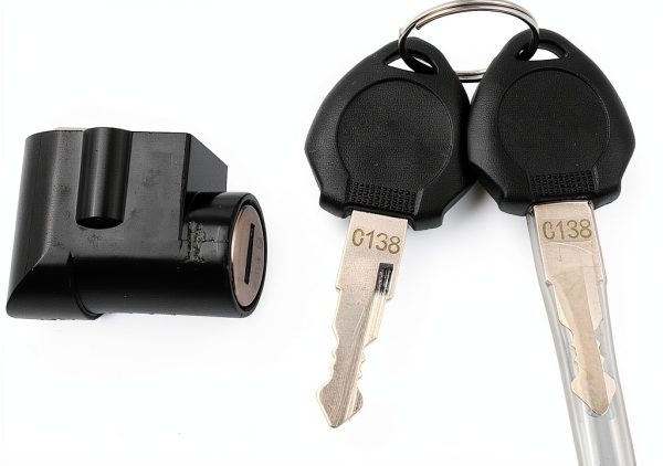 ZWDZ Aluminum Battery Lock for E Bike with Ignition Key Switch 2700873-8