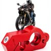 Motorcycle Lock Oasser Handlebar and Helmet Combo CM-9 Red-6