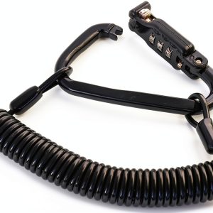 Helmet Cable Lock Little World LW-001 Black 1.8M Adjustable Secure-0