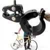 Ulock Holder for Bicycle U-Locks by THE GATOR - Aluminum Clamp, Black-0