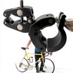 Ulock Holder for Bicycle U-Locks by THE GATOR - Aluminum Clamp, Black-0
