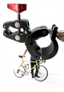 Ulock Holder for Bicycle U-Locks by THE GATOR - Aluminum Clamp, Black-0