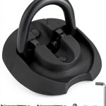 EYPINS Heavy Duty Security Ground Anchor Wall Mount Black No-Drill-0