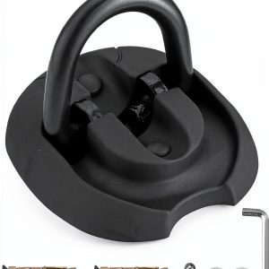 EYPINS Heavy Duty Security Ground Anchor Wall Mount Black No-Drill-0