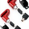 QWORK Motorcycle Bike Anti-Theft Wheel Disc Brake Lock, 2 Pack Safety Disc Wheel Lock with Keys, Keyed Differently Mountain Road Bike Padlock-6