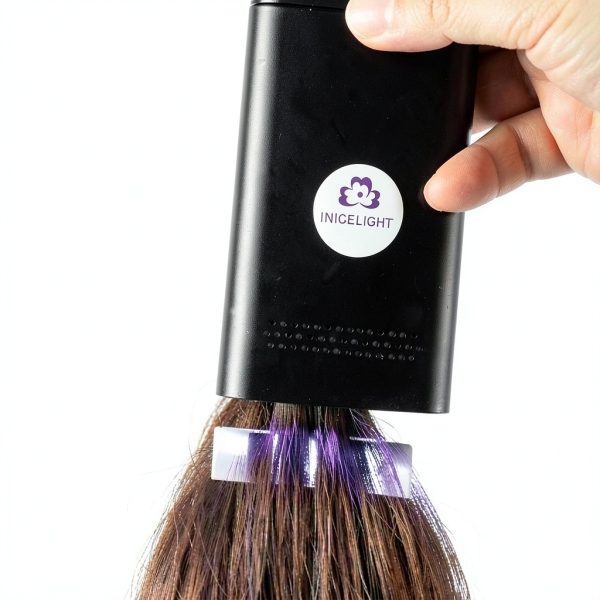 V Light Hair Extensions Glue Transparent/Black/Blonde, UV Light Hair-4