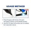 Second UV Light Repair Glue Pen – 2 Pack – Instant Liquid Plastic Welding Tool for Metal, Plastic, Wood, Glass & Ceramics – Fast UV-Curing Adhesive – Strong Bond & Easy to Use-3