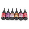 6pcs Colored UV Resin Fast Curing Aluminum Foil Sealing UV Glue Pens, 10ml Each, Jewelry Crafts (Red Series)-1